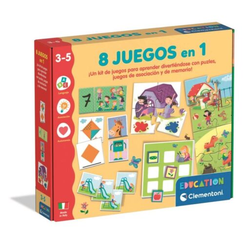 Juego Educativo Clementoni 8 Juegos en 1 – Set Multifunción 55605