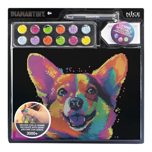 Pintura Números Diamantiny Perro Corgi Pop II Animal 96022
