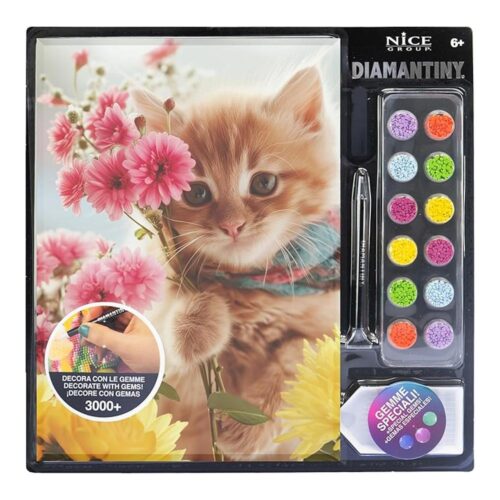 Pintura Números Diamantiny Gatito Pets Multicolor A4 96107