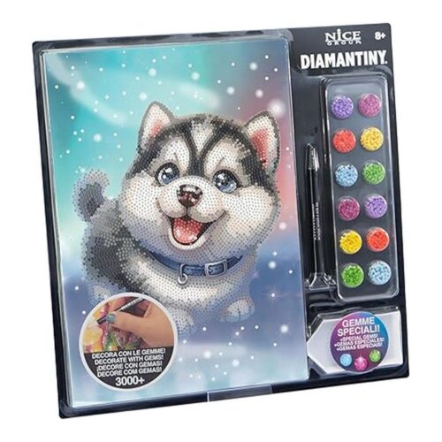 Pintura Números Diamantiny Level Up Husky 96125