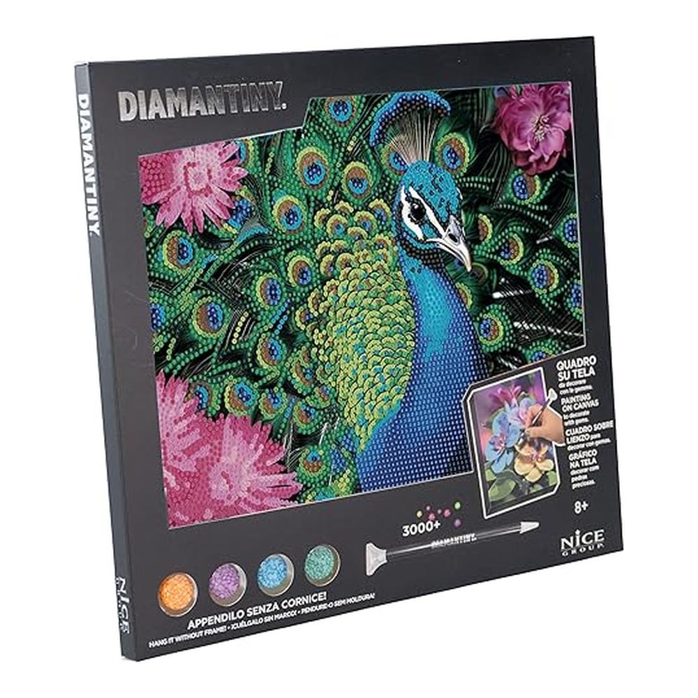 Cuadro Diamantiny Animals Pavo Real Pintura Números 96578