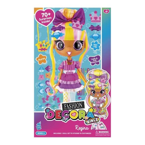 Muñeca Decora Fashion Regina 30 cm Accesorios Pegatinas Personalizables D1033