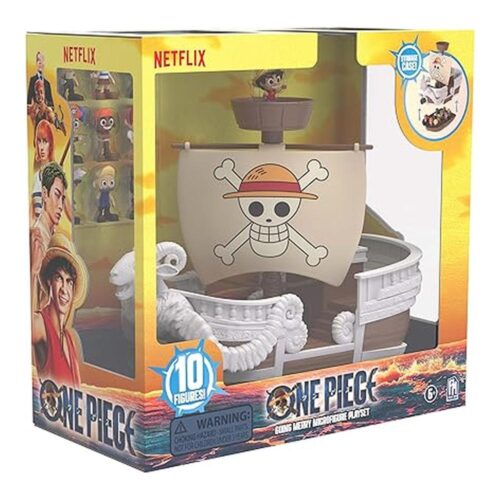 Juego Microfiguras One Piece Going Merry Boat PhatMojo Coleccionable MB9100