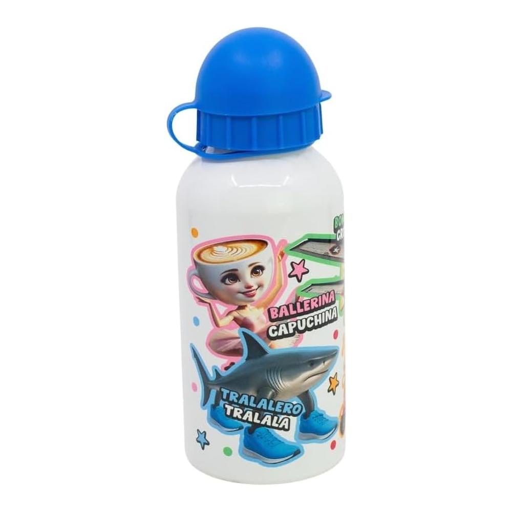 Botella Aluminio Pequeña Stor 400 ml Italian Brainrot - Termo Ligero 20494 - Imagen 2