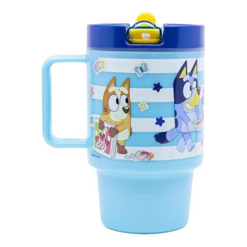 Stor Taza Plástico Tapa 530 ml Bluey Vaso con Tapa 50626