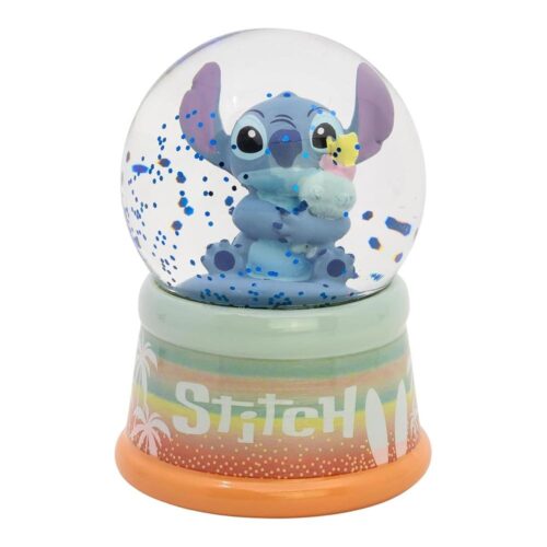 Stor Globo Nieve Stitch Caja Regalo Decoración Temática Disney 79832