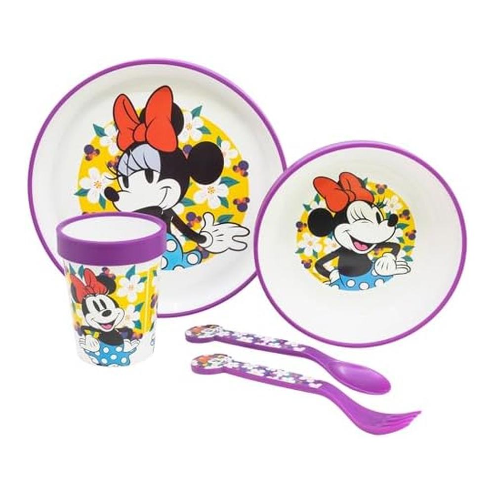 Stor Set Vajilla Reutilizable Antideslizante Minnie Plato Cuenco Vaso 81285 - Imagen 2