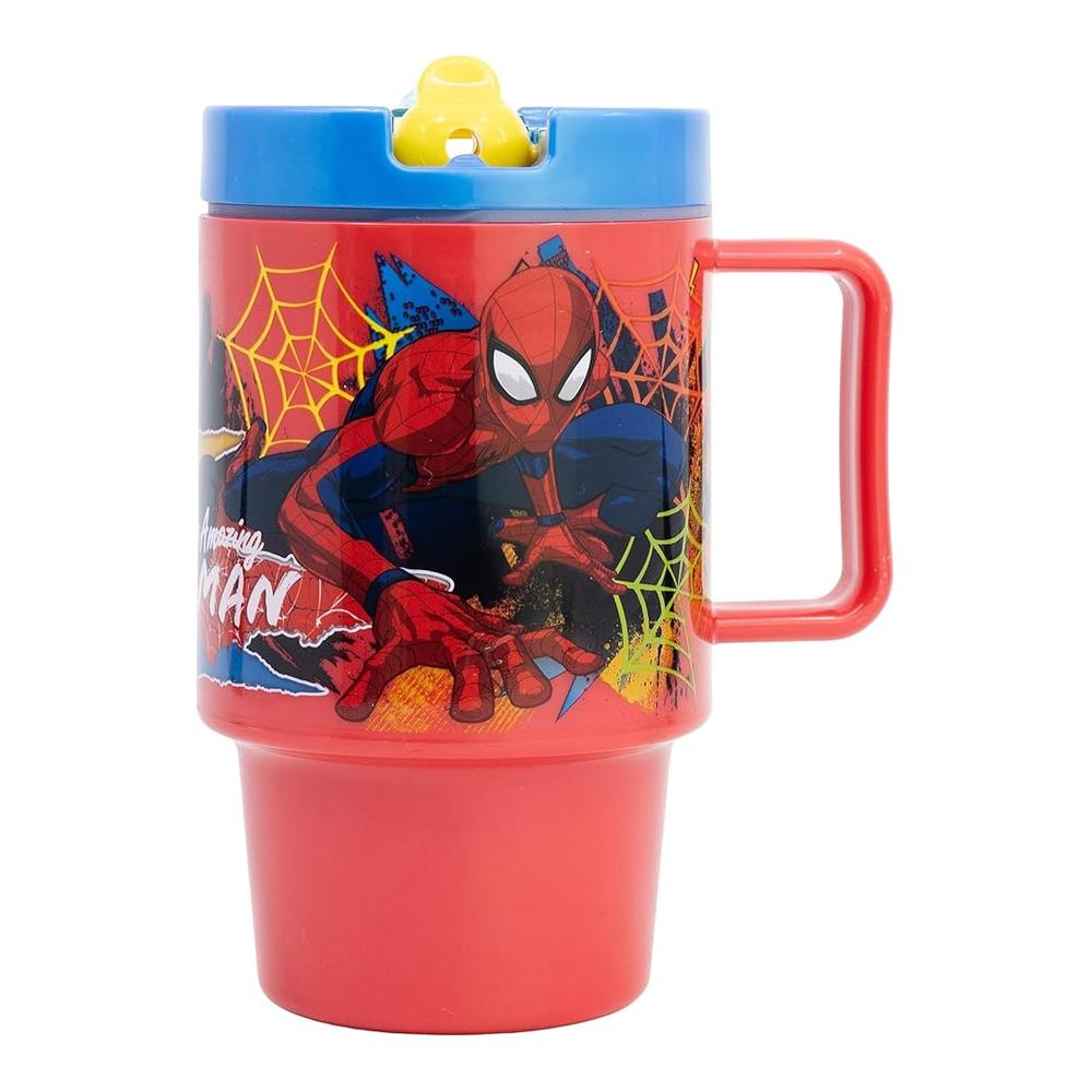 Stor Taza Plástico Tapa 530 ml Spiderman Vaso con Tapa 83556