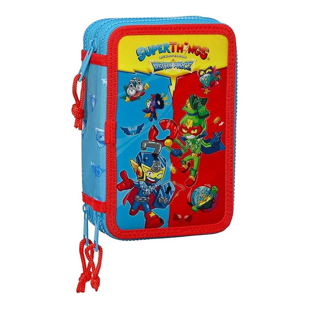 Plumier Triple 36 pcs SuperThings Rescue Force - Estuche Escolar 412376857