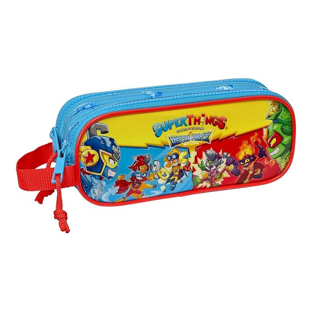 Portatodo Doble Superthings Rescue Force Safta Estuche Escolar 812376513