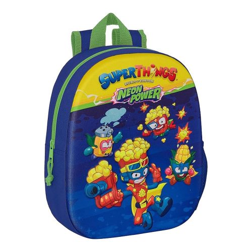 Mochila Escolar Superthings 3D Safta 33cm 642354890