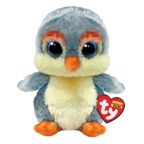 Peluche Ty Beanie Boos Fisher Pingüino Gris – Muñeco Coleccionable TY-37322