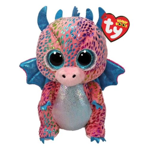 Peluche Ty Beanie Boo’s Flint Dragón 15 cm – Muñeco Coleccionable TY-37346