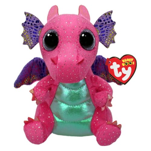 Peluche Ty Beanie Boos Spitfire Dragón Rosa – Muñeco Coleccionable TY-37361
