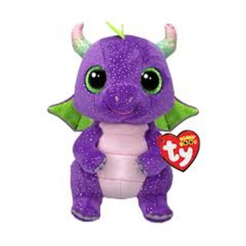 Peluche Ty Beanie Boos Daphne Dinosaurio Morado – Muñeco Coleccionable TY-37362