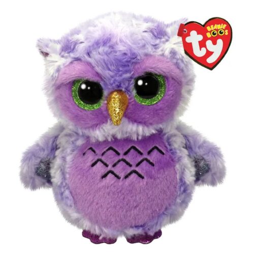 Peluche Ty Beanie Boos Owlivia Búho Violeta – Muñeco Coleccionable TY-37364