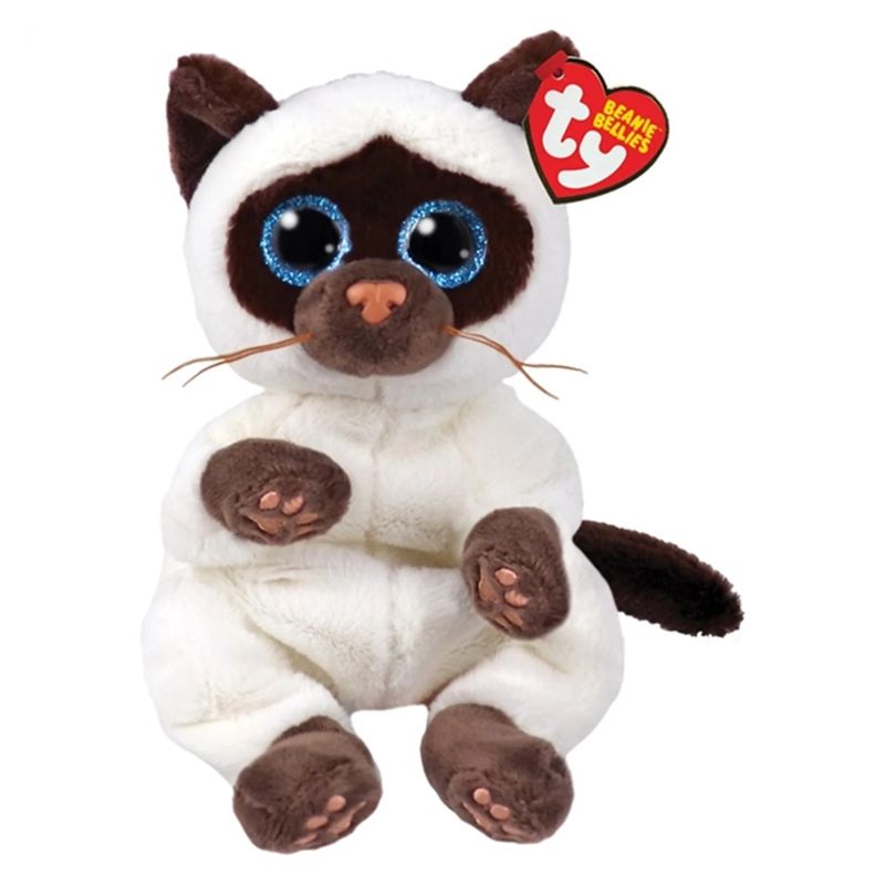 Peluche TY Beanie Bellies Miso Gato Siames - Muñeco Coleccionable TY-40548