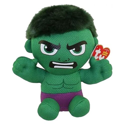 Peluche Beanie Babies Marvel Hulk 15 cm TY – Muñeco Coleccionable TY-41191