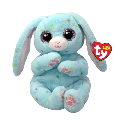 Peluche TY Beanie Bellies Skippy Conejo Azul – Muñeco Coleccionable TY-41515