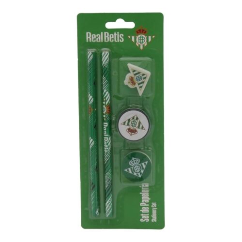 Set Papelería Betis CyP Brands Escritura Estuche Lápices Verde GS-719-BT
