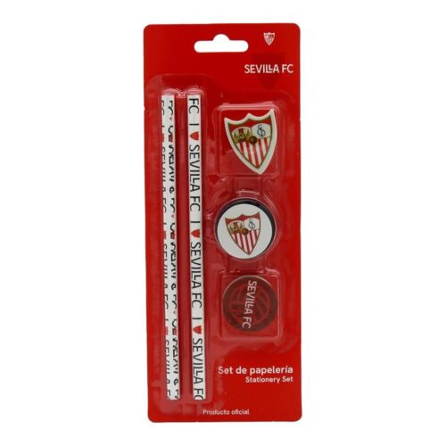 Set Papelería Sevilla CyP Brands Lápices Gomas Sacapuntas Rojo GS-719-S