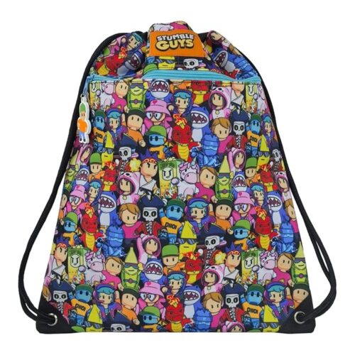 Mochila Saco Stumble Guys CyP Brands Multicolor Oficial MC49-03Y