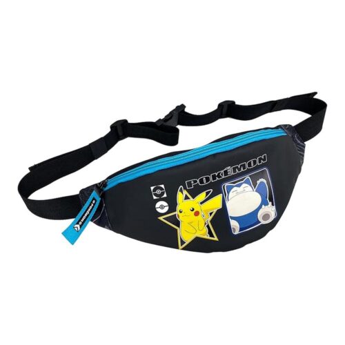 Riñonera Pokémon CyP Brands Geo Bandolera Negro Unisex Oficial BD20-11PK