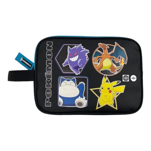 Neceser Pokémon CyP Brands Bolsa Viaje Unisex Negro Oficial NC20-11PK