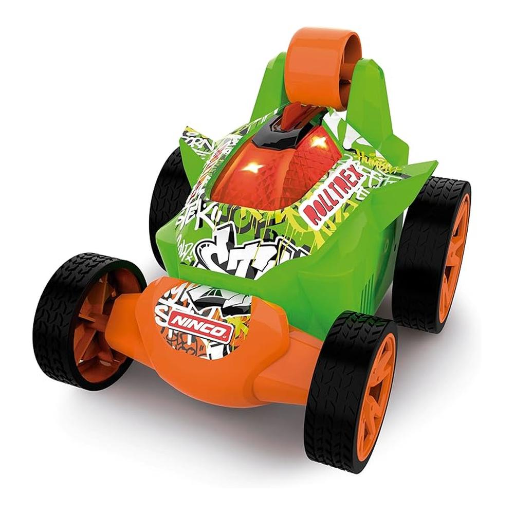 Coche Teledirigido Ninco Rolltrex Green Acrobático Luces LED NH93188