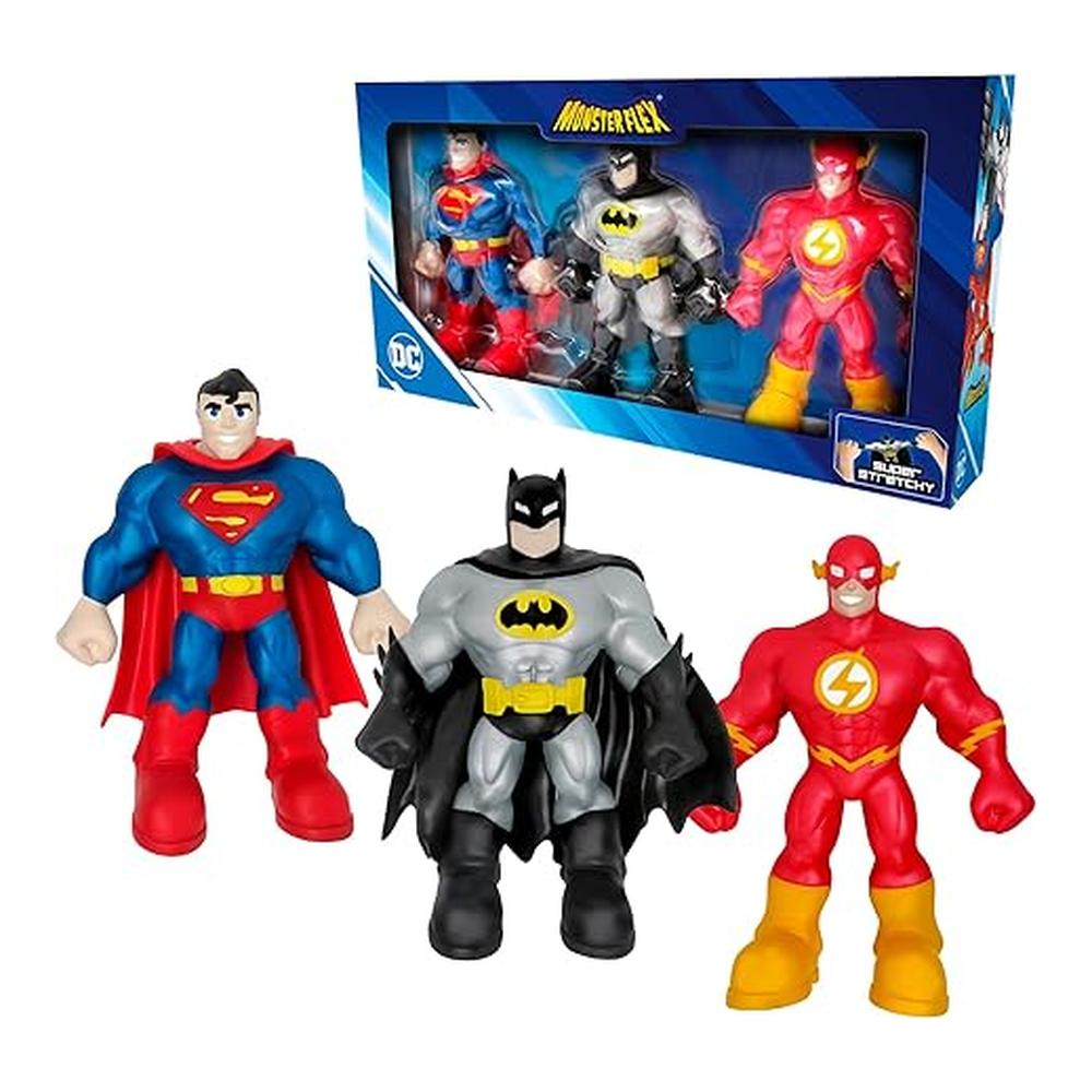 Pack 3 Figuras Monsterflex DC Bizak Extensibles 25 cm 64392024 64392024 - Imagen 2