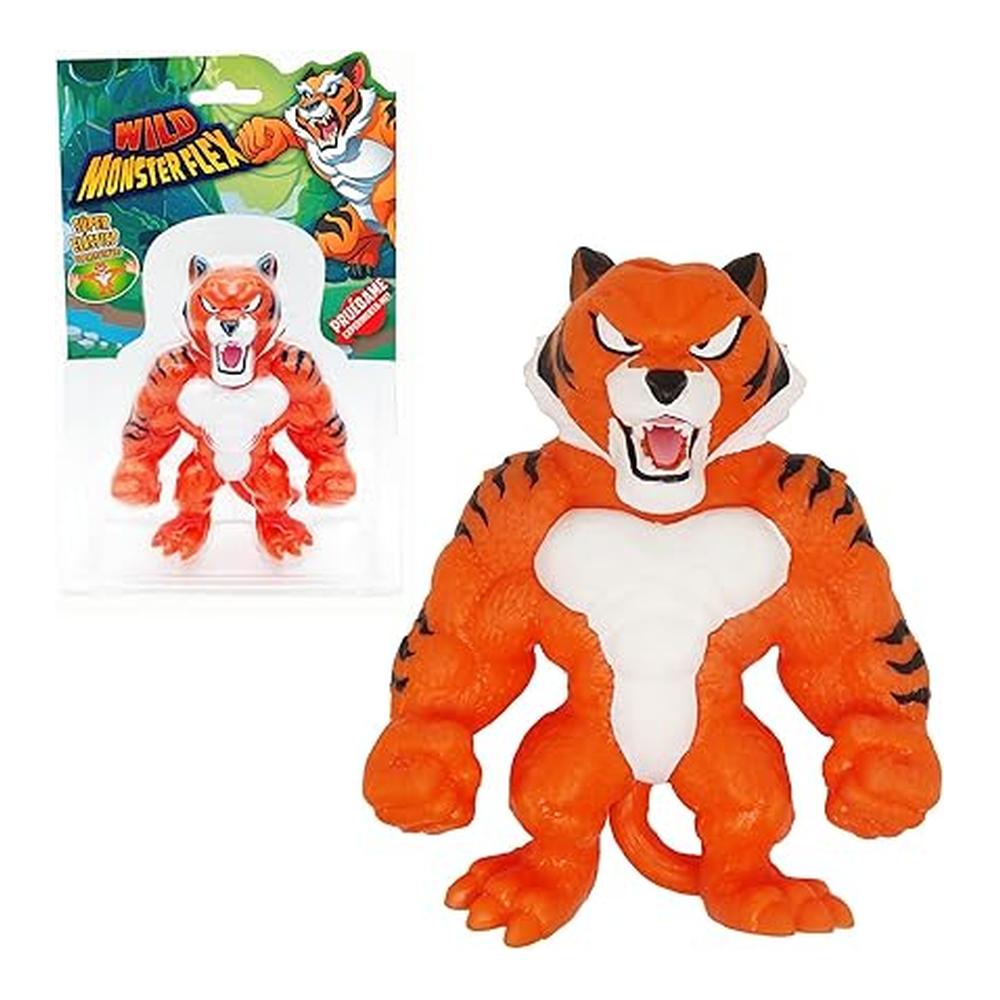 Muñeco Monsterflex Wild Monster Tigerex Bizak Extensible 25 cm 64390011-9