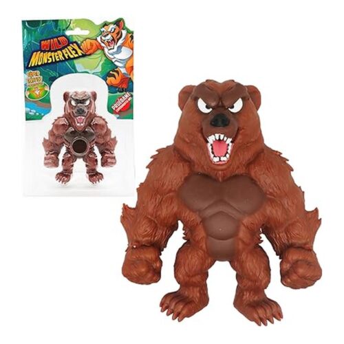 Muñeco Monsterflex Wild Monster Grizz Lee Bizak Extensible 25 cm 64390011-10