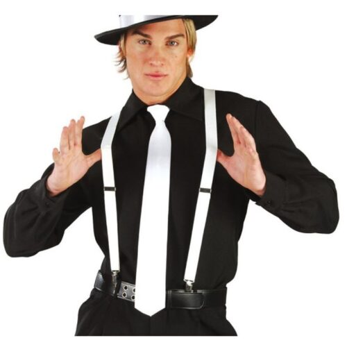 Tirantes de color Blanco para Adulto Guirca 18065