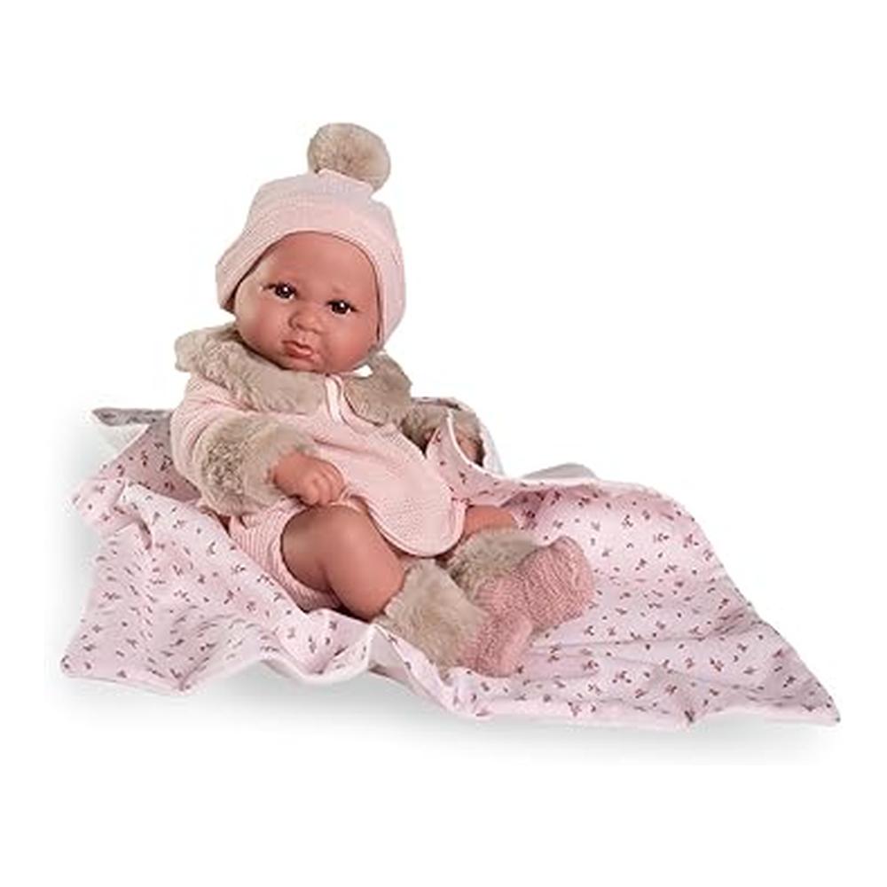 Muñeca Recién Nacida Luca Antonio Juan Mantita Flores 50422