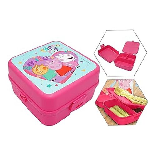 Lonchera Peppa Pig HOVUK 14 cm Plástico Apto Microondas PP09062