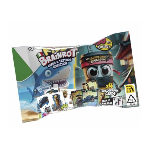 Sobre Cartas Holográficas + Tattoos Italian Brainrot Modelo Surtido (1 unidad por artículo comprado)