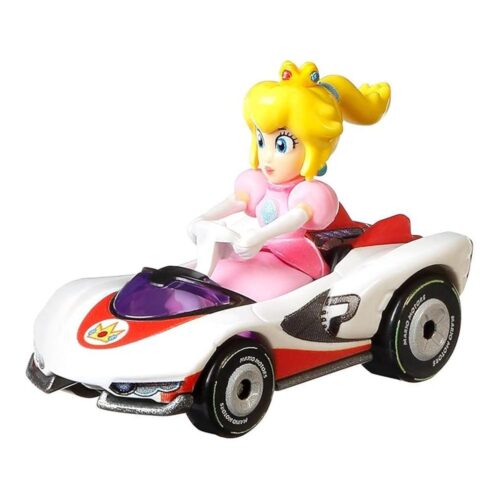 Coche Hot Wheels Mario Kart Princesa Melocotón Die Cast GJH58