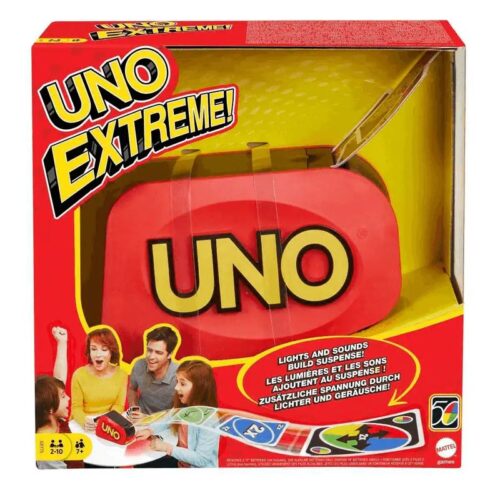 Juego Cartas UNO Extreme Lanzador Luces Sonidos Familiar GXY75