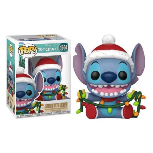 Funko Pop Stitch con luces de navidad Disney 1504 80038 FUNKO