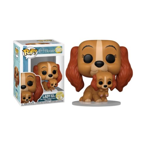 Funko Pop Reina con puppy La dama y el vagabundo Disney 1553 83568 FUNKO