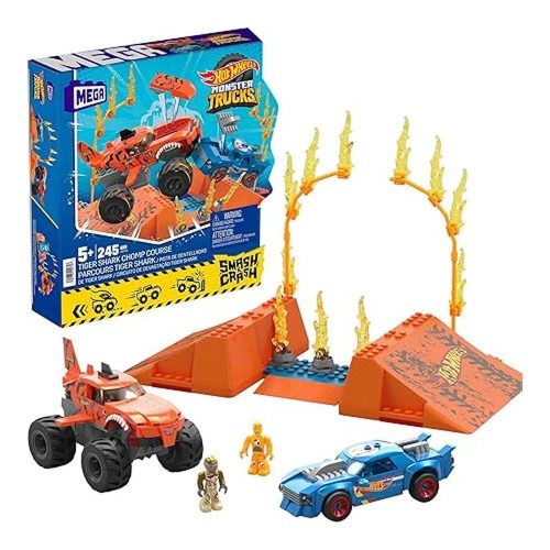 MEGA Construx Hot Wheels Monster Trucks Pista Tiger Shark HKF88