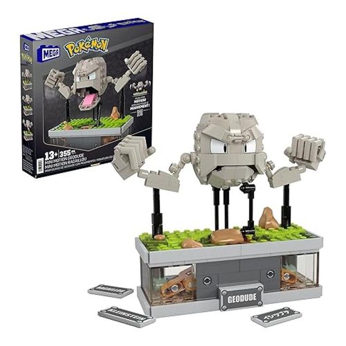 MEGA Pokémon Geodude Set Construcción con Movimiento 355 Piezas HWR79