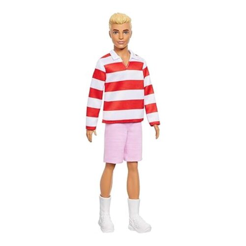 Mattel Barbie Fashionistas Ken Muñeco Nº241 Polo Rayas HYV01