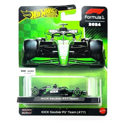 Hot Wheels Premium 2024 Formula 1 Kick Sauber F1 Team #77 JBM13