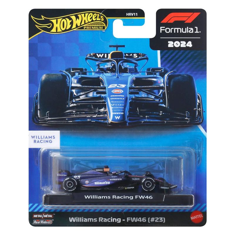Hot Wheels Premium Formula 1 Williams Racing FW46 No23 Alex Albon JBM15
