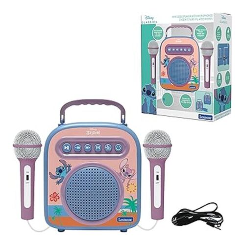 Lexibook Altavoz Inalámbrico Stitch Con 2 Micrófonos BTC050D