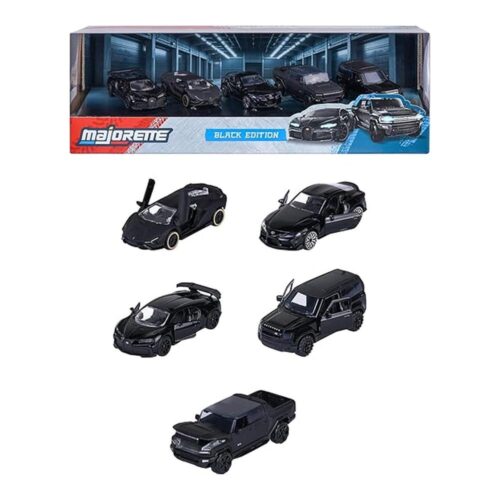 Majorette Set Coches Black Edition Giftpack 1:64 Metal 8502005000