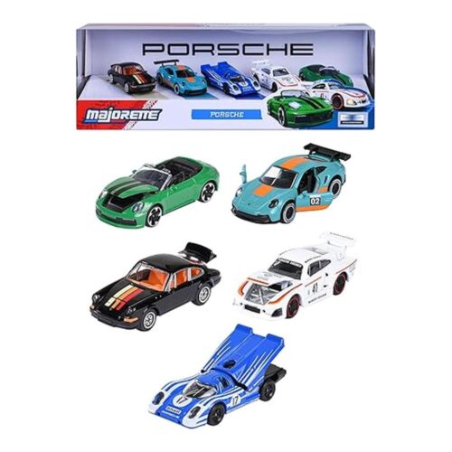 Majorette Set Coches Porsche Giftpack 1:64 Metal 8502105002