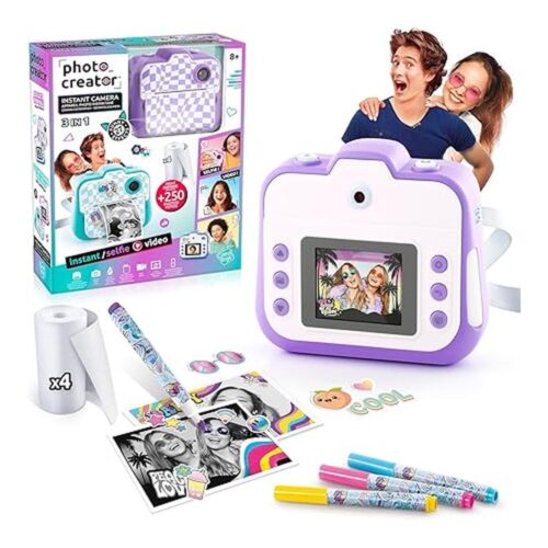 Cámara Instantánea Photo Creator Canal Toys Púrpura CLK056