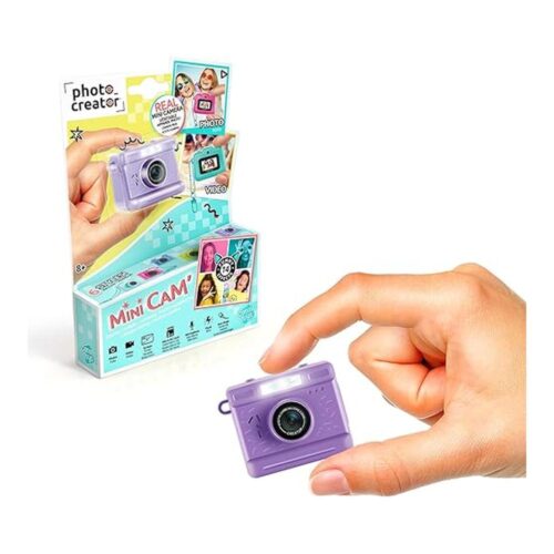 Cámara Digital Mini Photo Creator Canal Toys Vintage Morado CLK063